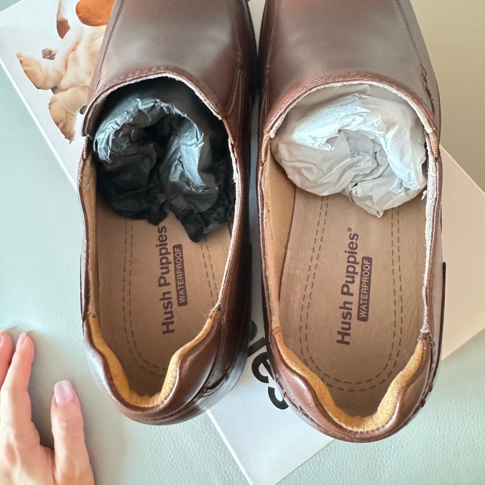 NWT Hush Puppies Men's Hulett Workday Slip-On Loafer Brown size 9 - Picture 6 of 9